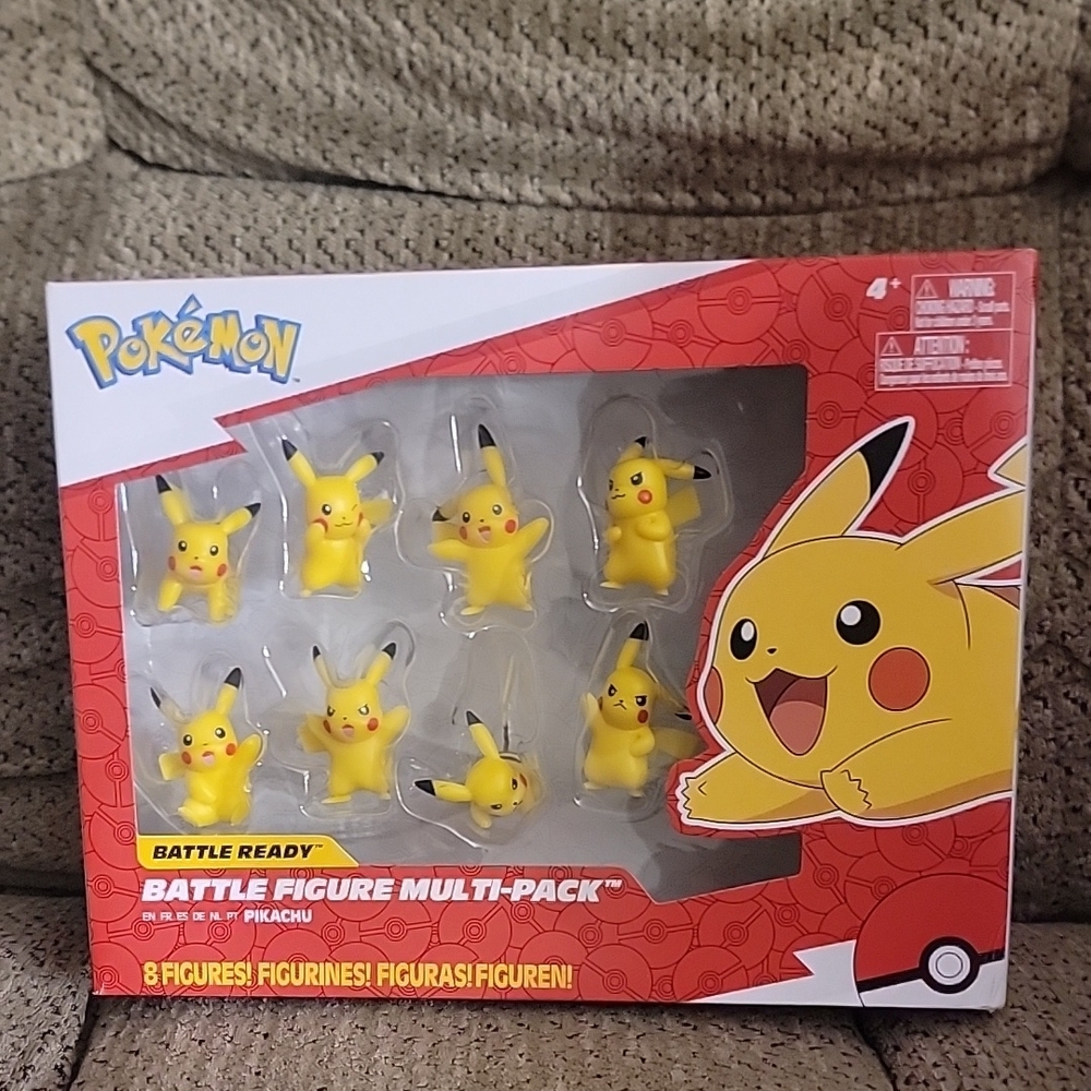 Pokemon Battle Figure Multi-Pack - Yellow Pikachu Figures